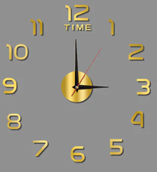 DIY 3D Frameless Wall Clock Kit