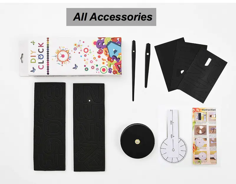 DIY 3D Frameless Wall Clock Kit - Image 5