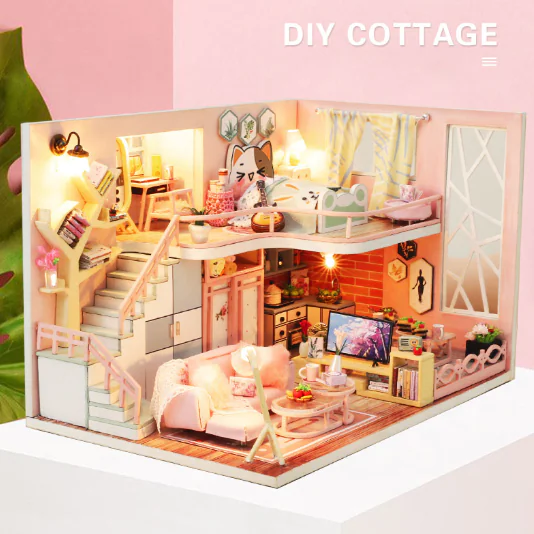 DIY Model Toy Cabin Building Kit - Image 3