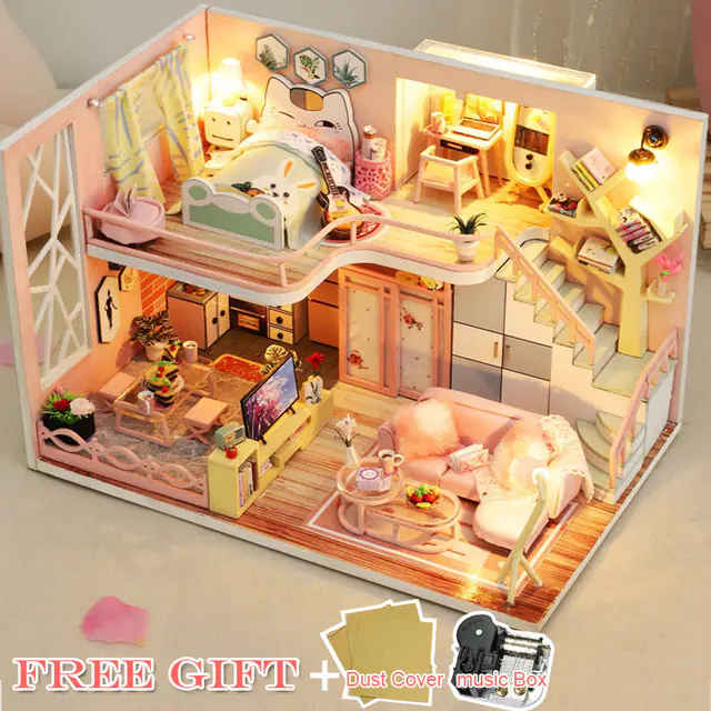 DIY Model Toy Cabin Building Kit - Image 5
