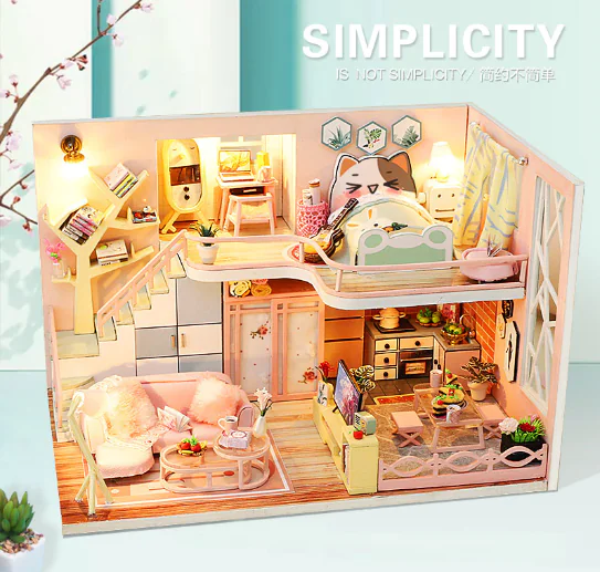 DIY Model Toy Cabin Building Kit - Image 6