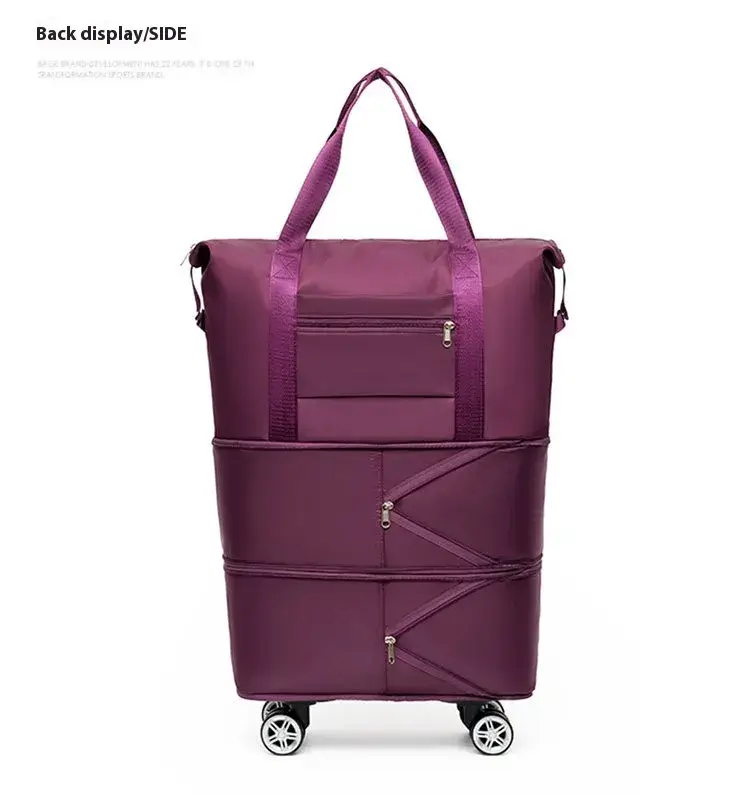 Double-Layer Extended Large Capacity Travel Bag With Wheels - Image 7
