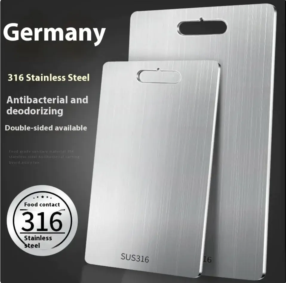 Double-Sided Stainless Steel Cutting Board - Image 5