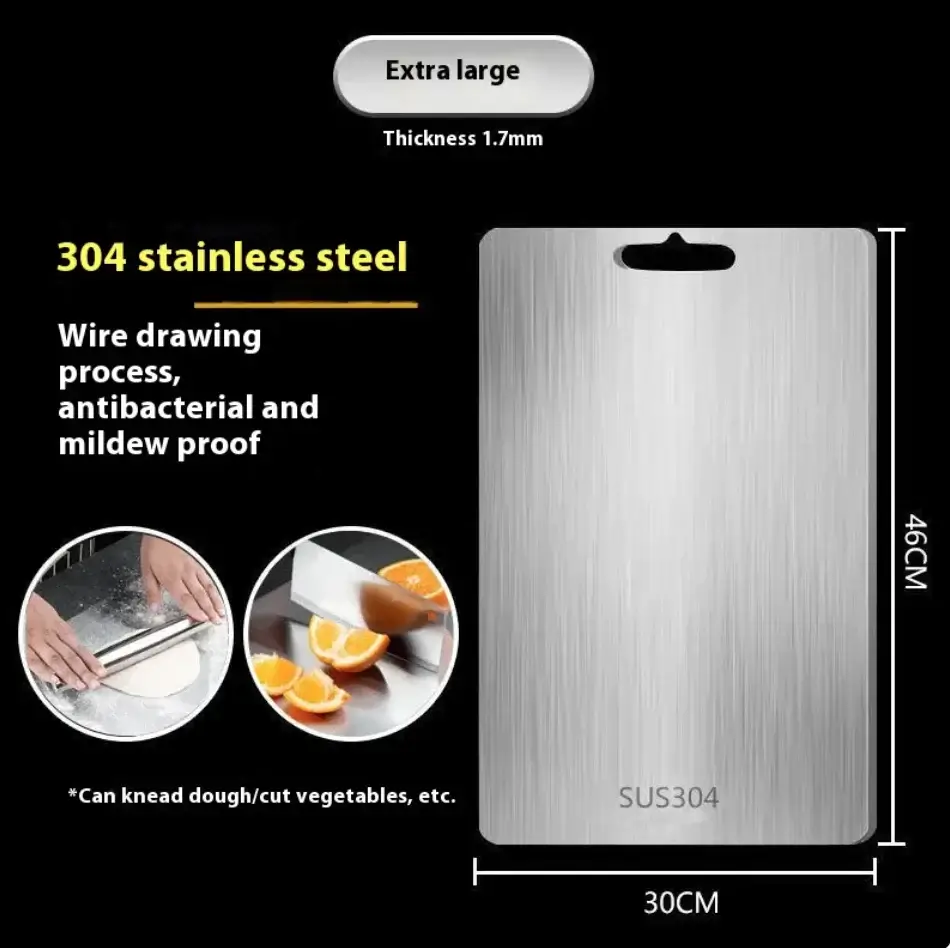 Double-Sided Stainless Steel Cutting Board - Image 7