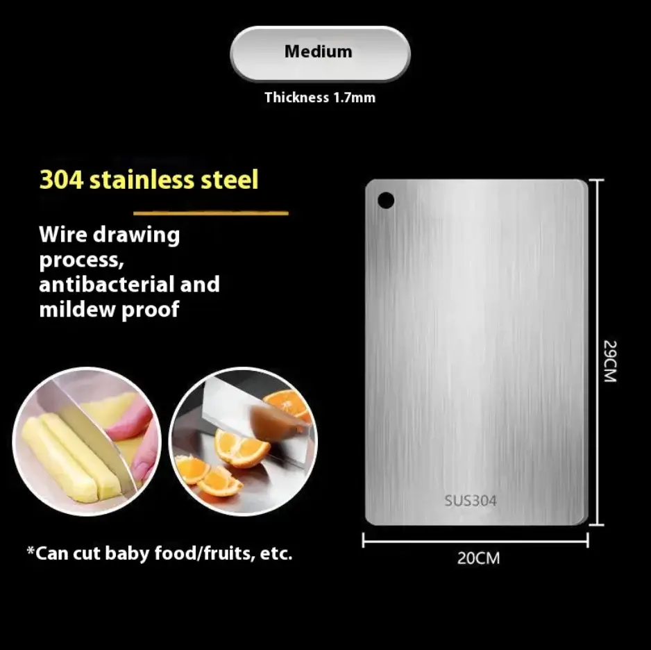 Double-Sided Stainless Steel Cutting Board - Image 9