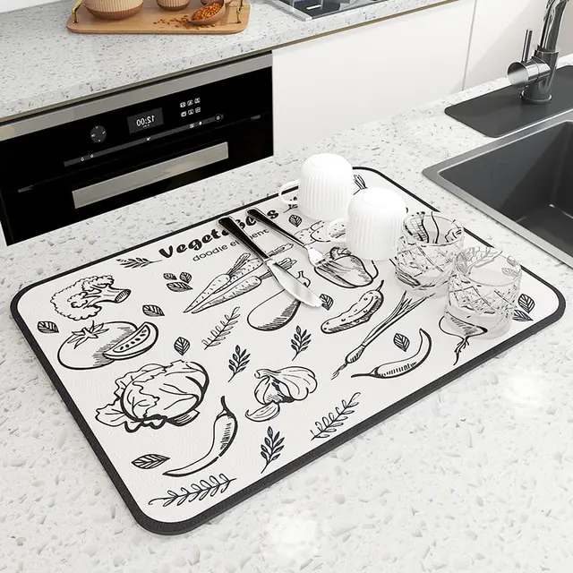 Drain Pad Rubber Dish Drying Mat - Image 21
