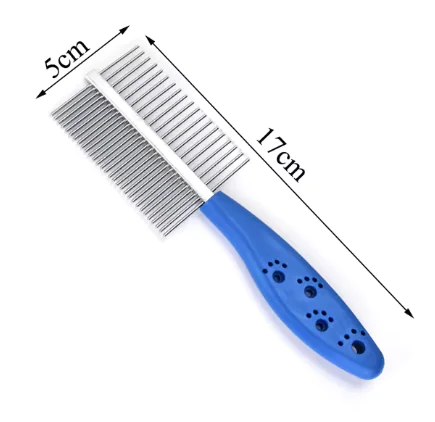 Dual-Sided Stainless Steel Pet Hair Remover Brush (One) - Image 2