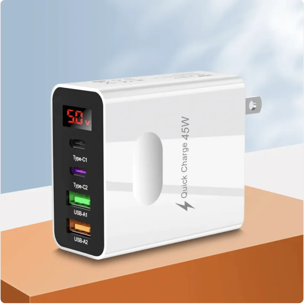 Dual USB & Type-C Digital Display Phone Charger - Image 13