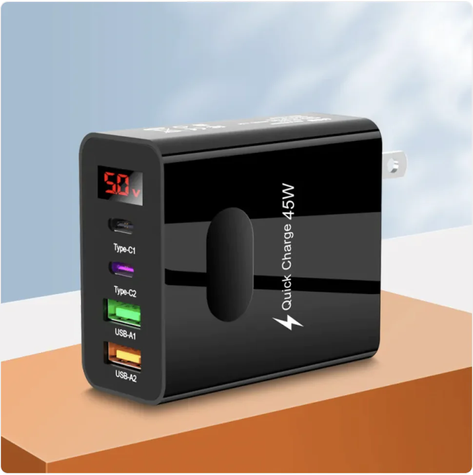 Dual USB & Type-C Digital Display Phone Charger - Image 14
