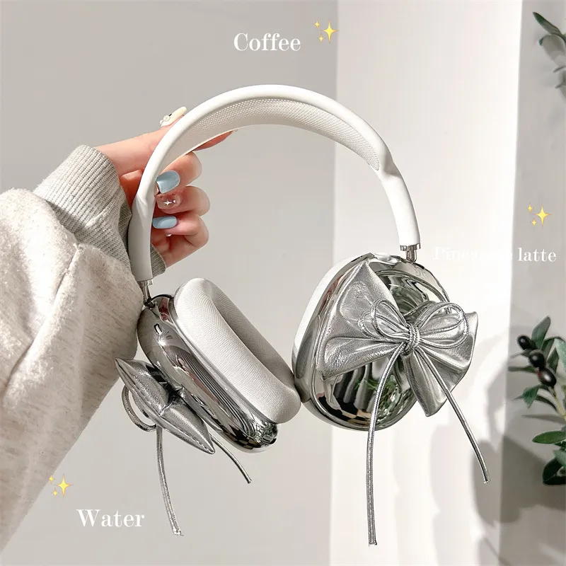 Electroplated Three-dimensional Bow Headphone Case - Image 4