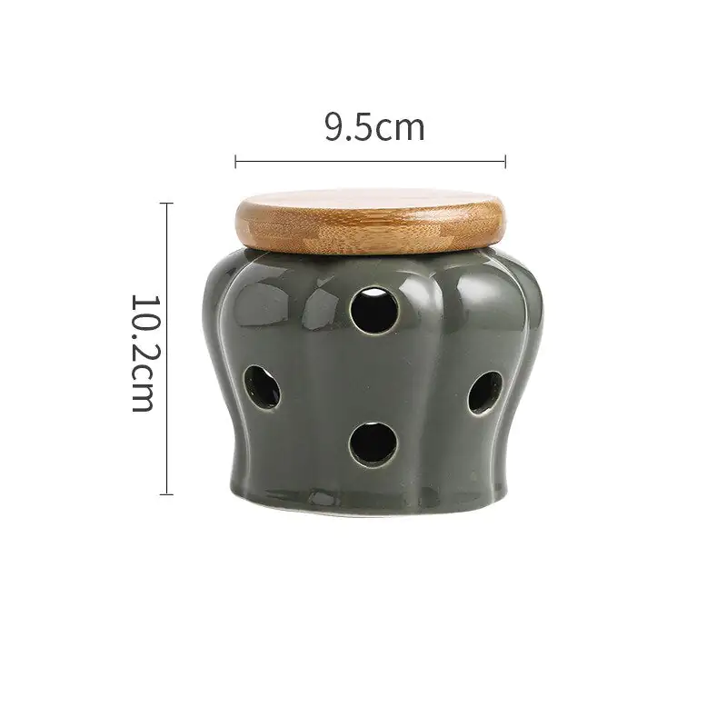 Elegant Porcelain Garlic Keeper - Image 13