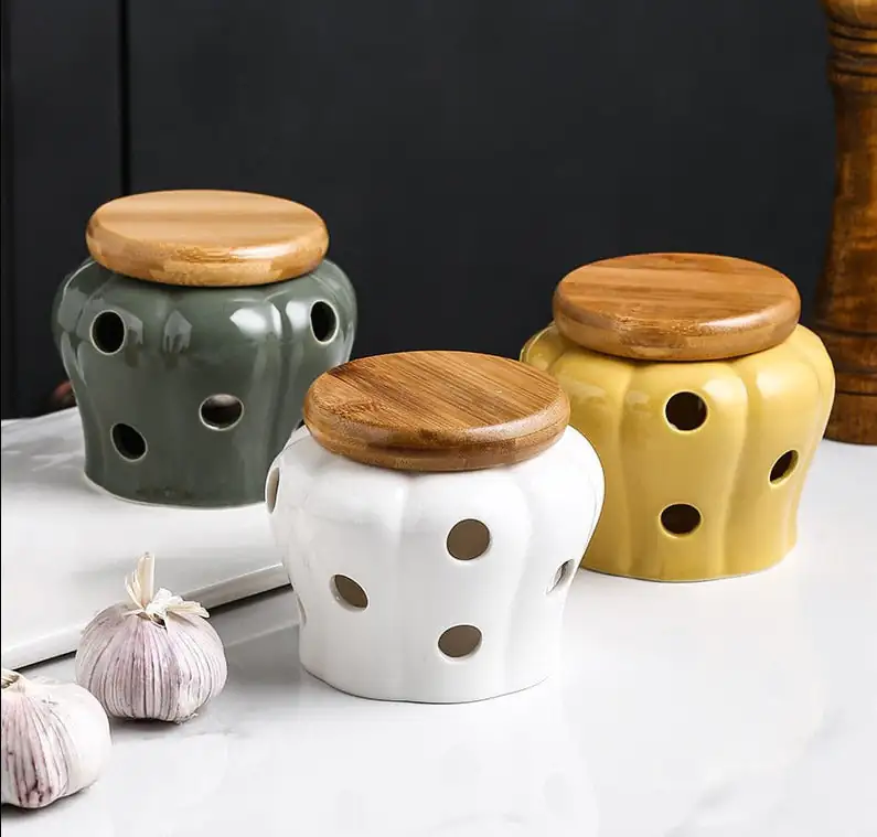 Elegant Porcelain Garlic Keeper - Image 6