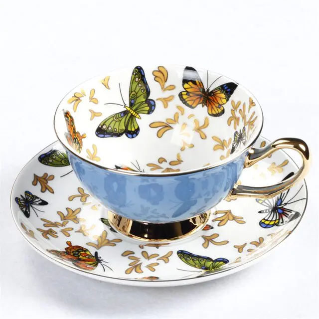 European Bone China Coffee Cup Set - Image 10