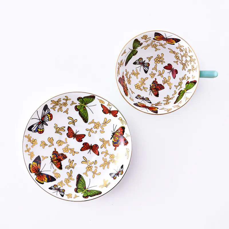 European Bone China Coffee Cup Set - Image 5