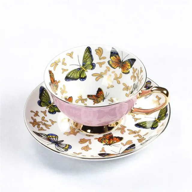 European Bone China Coffee Cup Set - Image 7