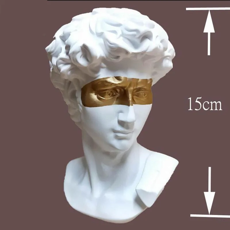 European Resin Mini Bust Sculpture: Abstract Art for Home Decoration - Image 10