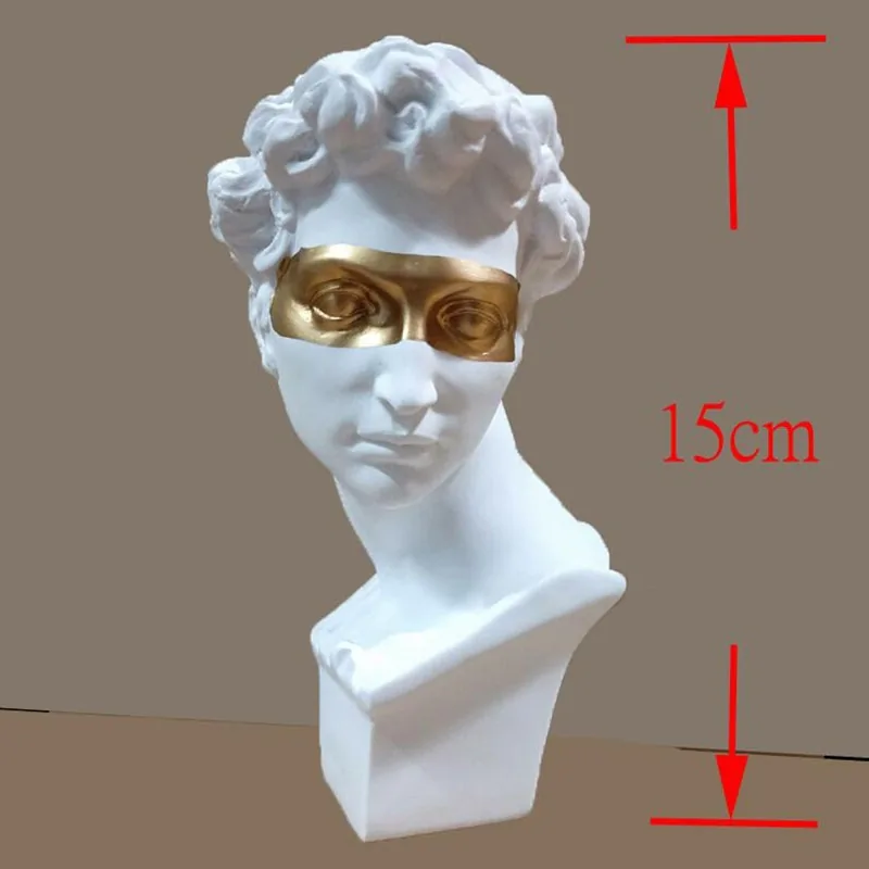 European Resin Mini Bust Sculpture: Abstract Art for Home Decoration - Image 8