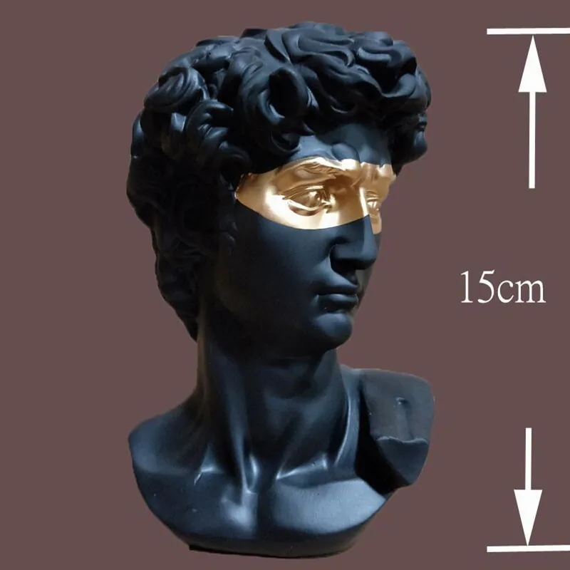 European Resin Mini Bust Sculpture: Abstract Art for Home Decoration - Image 9