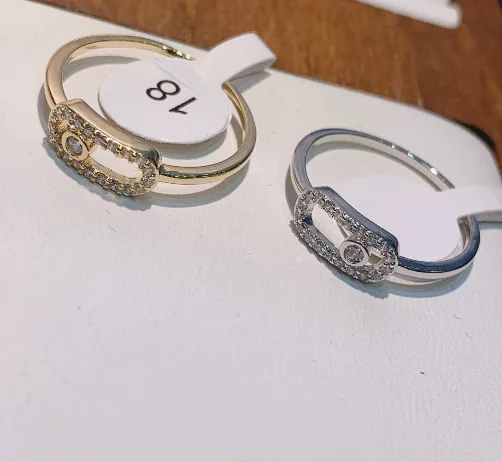 European Style Simple Micro-Inlaid Zircon Ring - Image 5