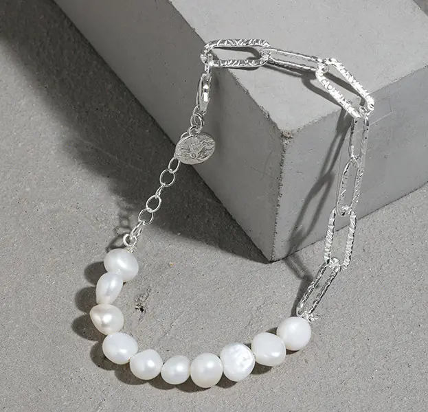 Fashion Baroque Water Pearl Chain Necklace Design - Image 2