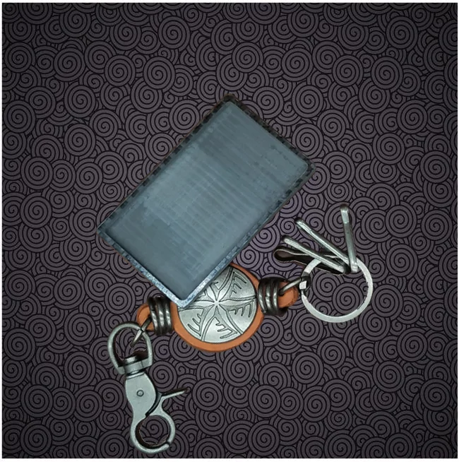 Fashion Sliding Fan Carbon Fiber Wallet - Image 5
