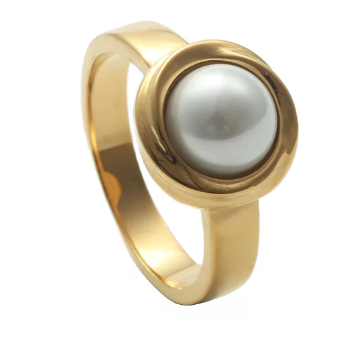 Fashion Titanium Steel Natural Stone Women's Ring - Image 13