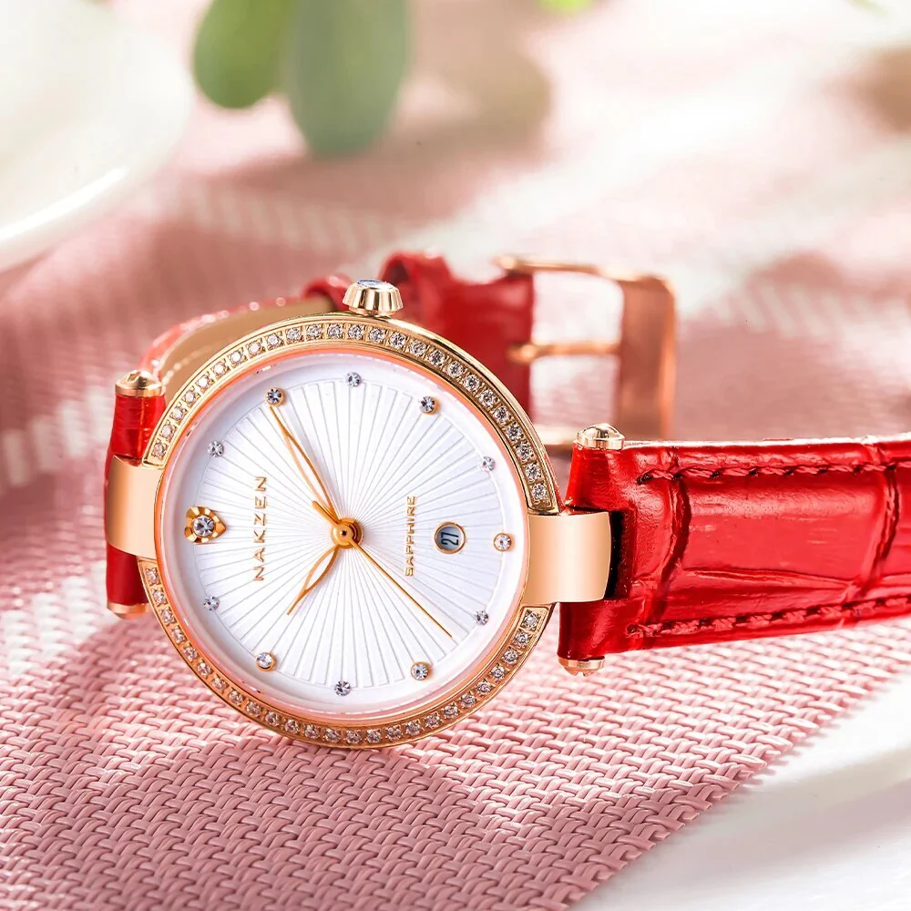 Fashion Women Watches 2021 New Leather Minimalist Watch Ladies Quartz Japan Movement Dress Wrist Watch Clock Montre Femme - Image 3
