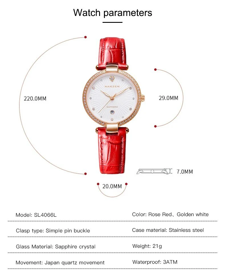 Fashion Women Watches 2021 New Leather Minimalist Watch Ladies Quartz Japan Movement Dress Wrist Watch Clock Montre Femme - Image 5