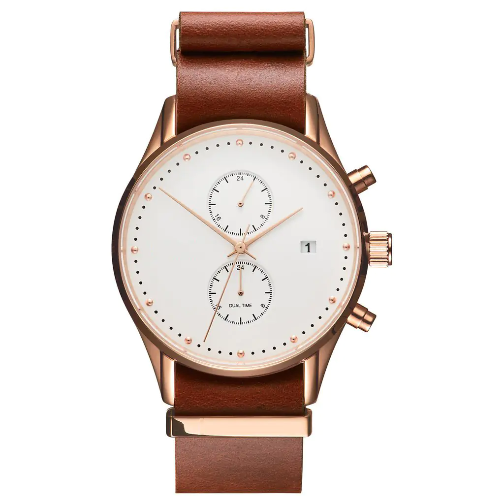 Fashionable Men's Quartz Watch with Calendar Feature - Image 2