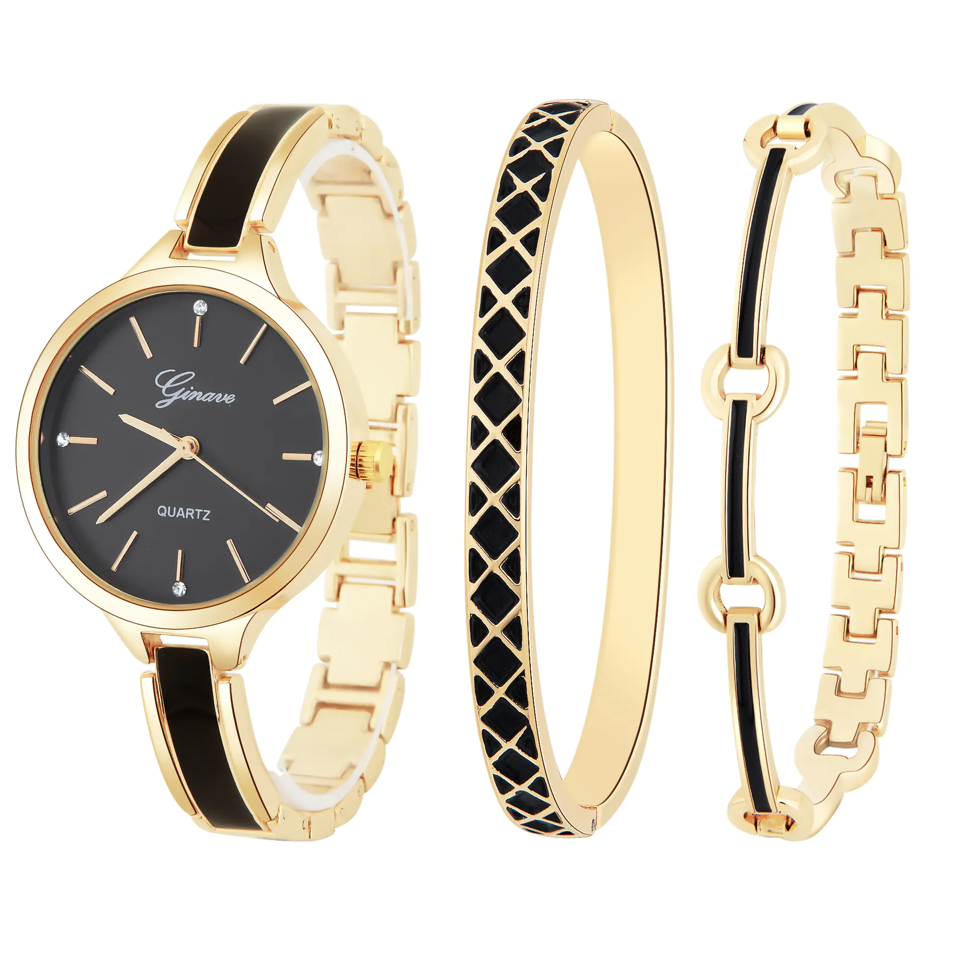 Fashionable Women's Quartz Watch and Bracelet Set - Image 3