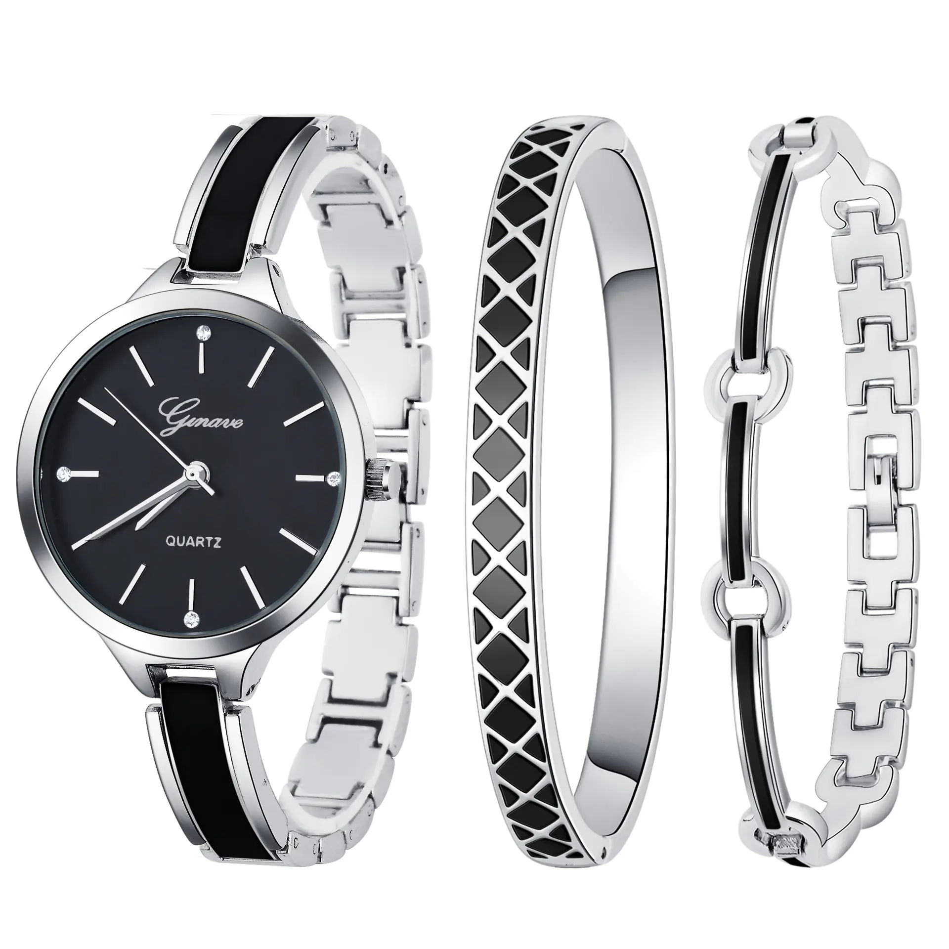 Fashionable Women's Quartz Watch and Bracelet Set - Image 6