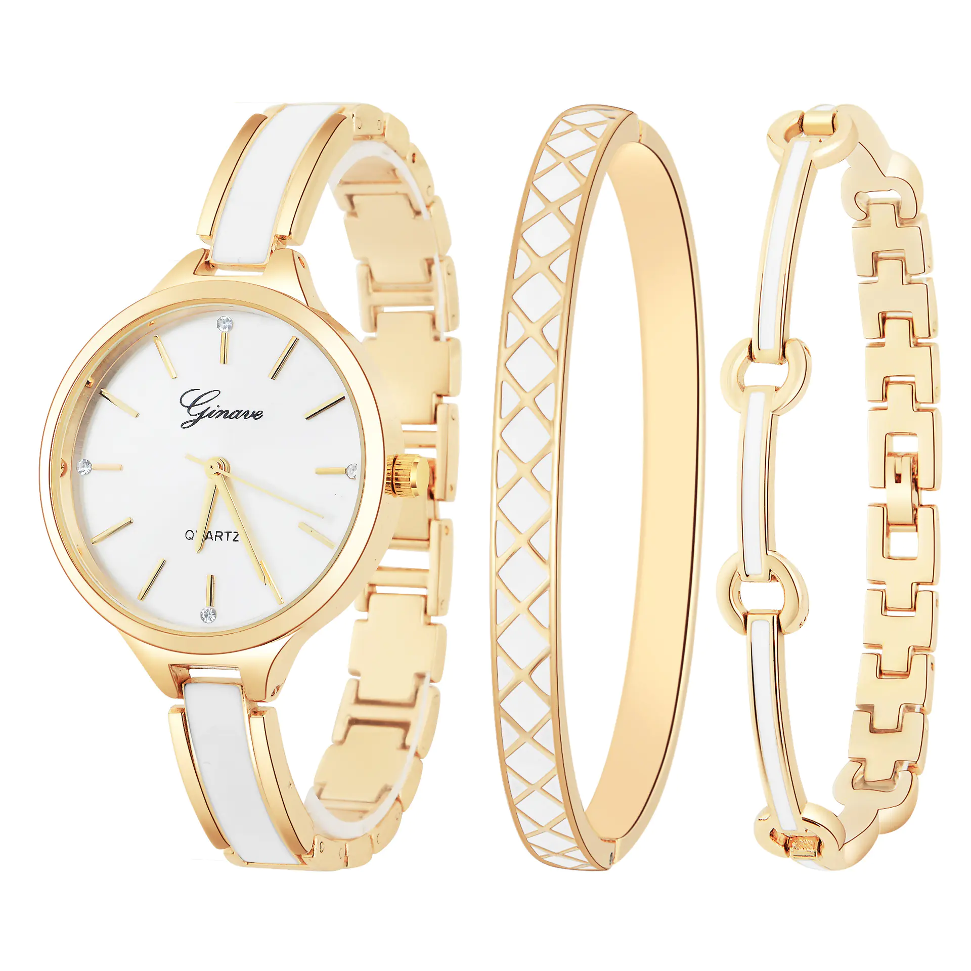 Fashionable Women's Quartz Watch and Bracelet Set - Image 9