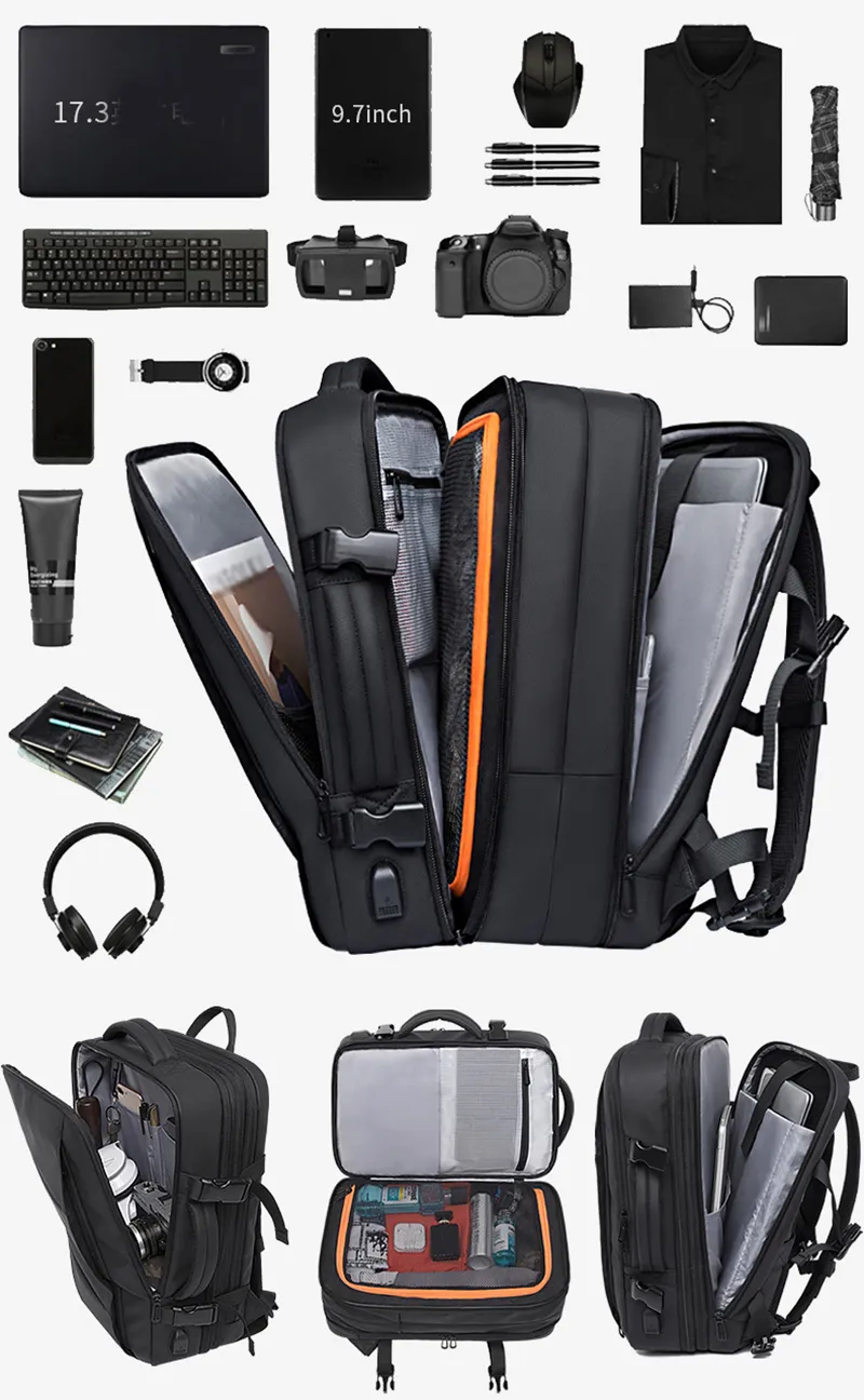 Foldable Waterproof Travel Backpack for Men - Image 4