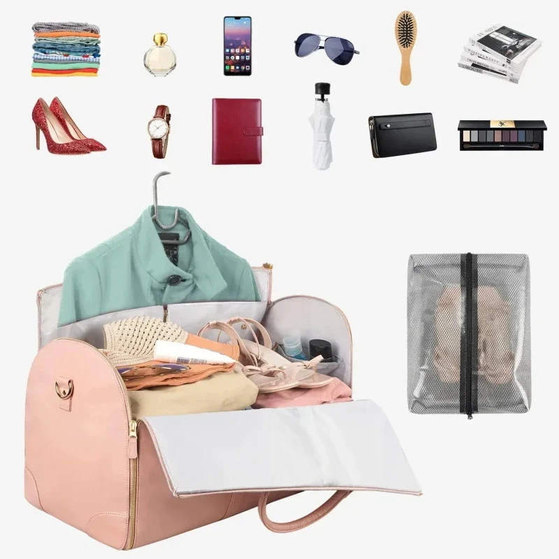 Foldable Women's Travel Convenient Carry-On Clothing Bag - Image 3