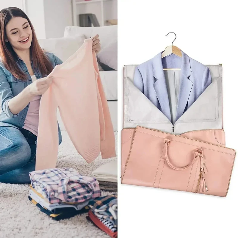 Foldable Women's Travel Convenient Carry-On Clothing Bag - Image 5
