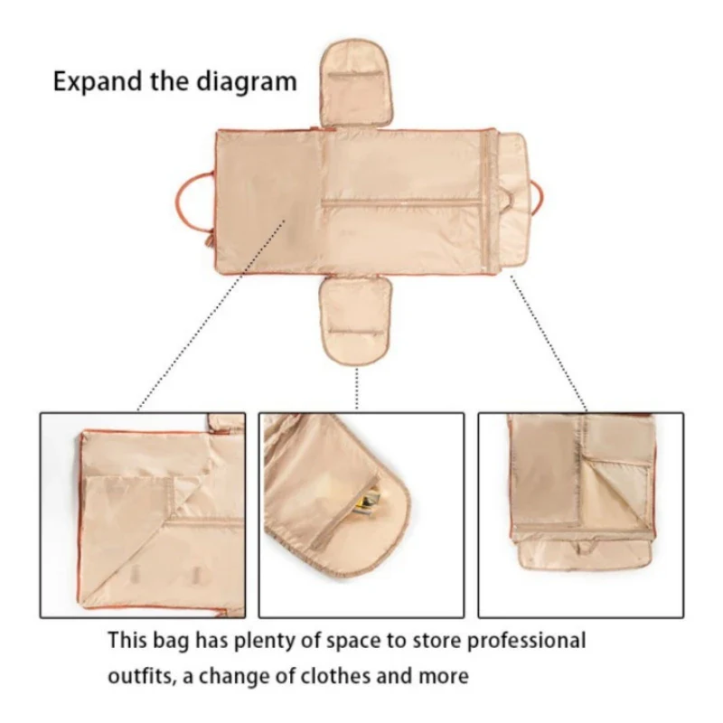 Foldable Women's Travel Convenient Carry-On Clothing Bag - Image 6