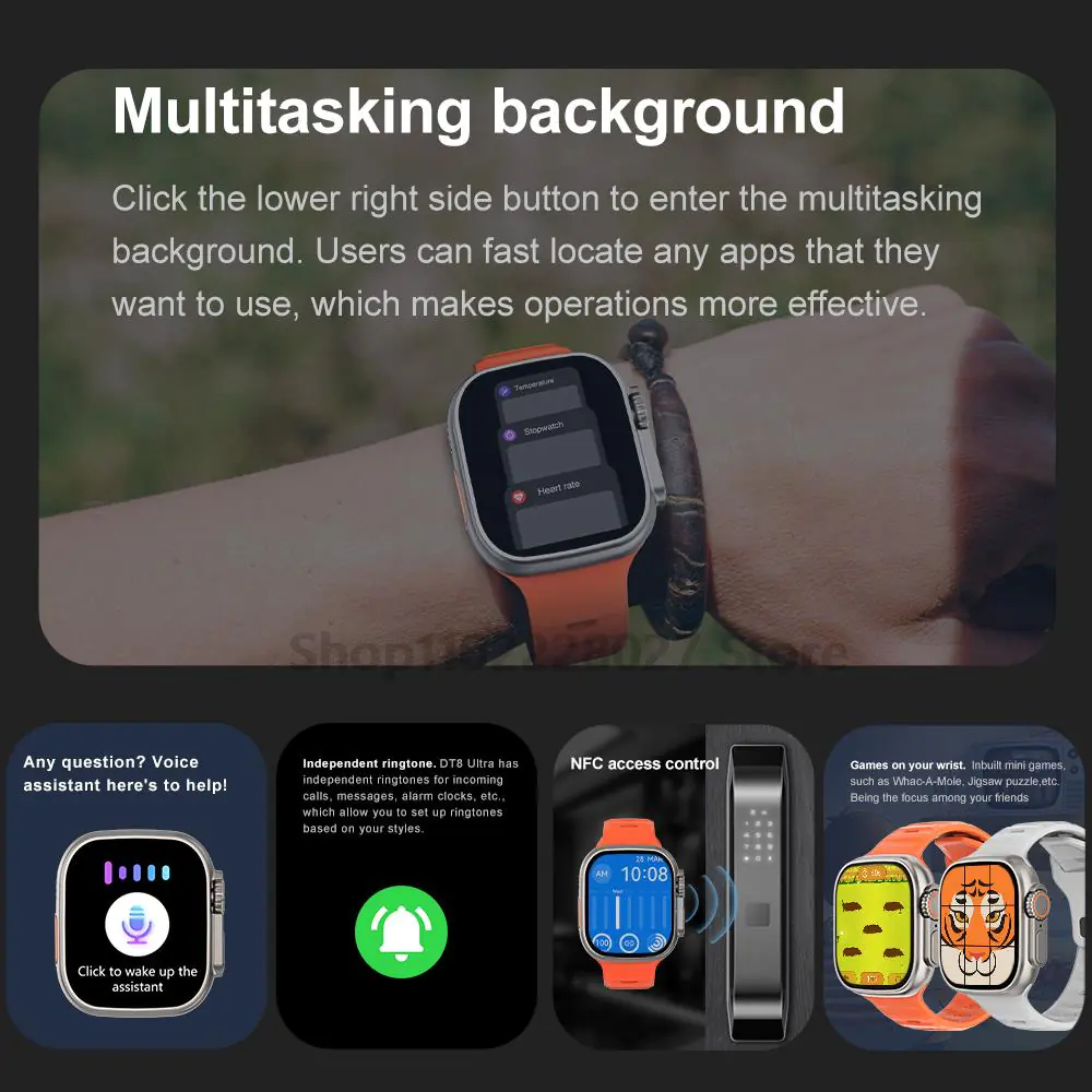 Full Touch Screen Light Sports Smart Watch - Image 3