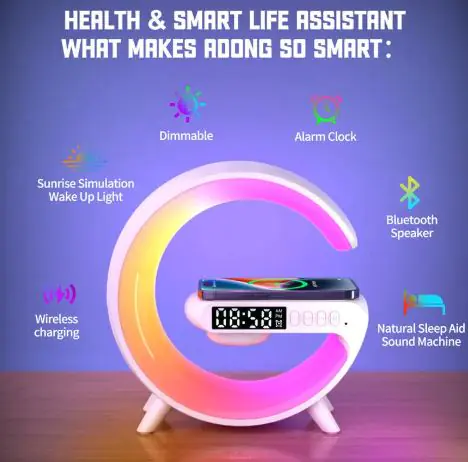 G Shape Light Up Wireless Speaker - Image 4