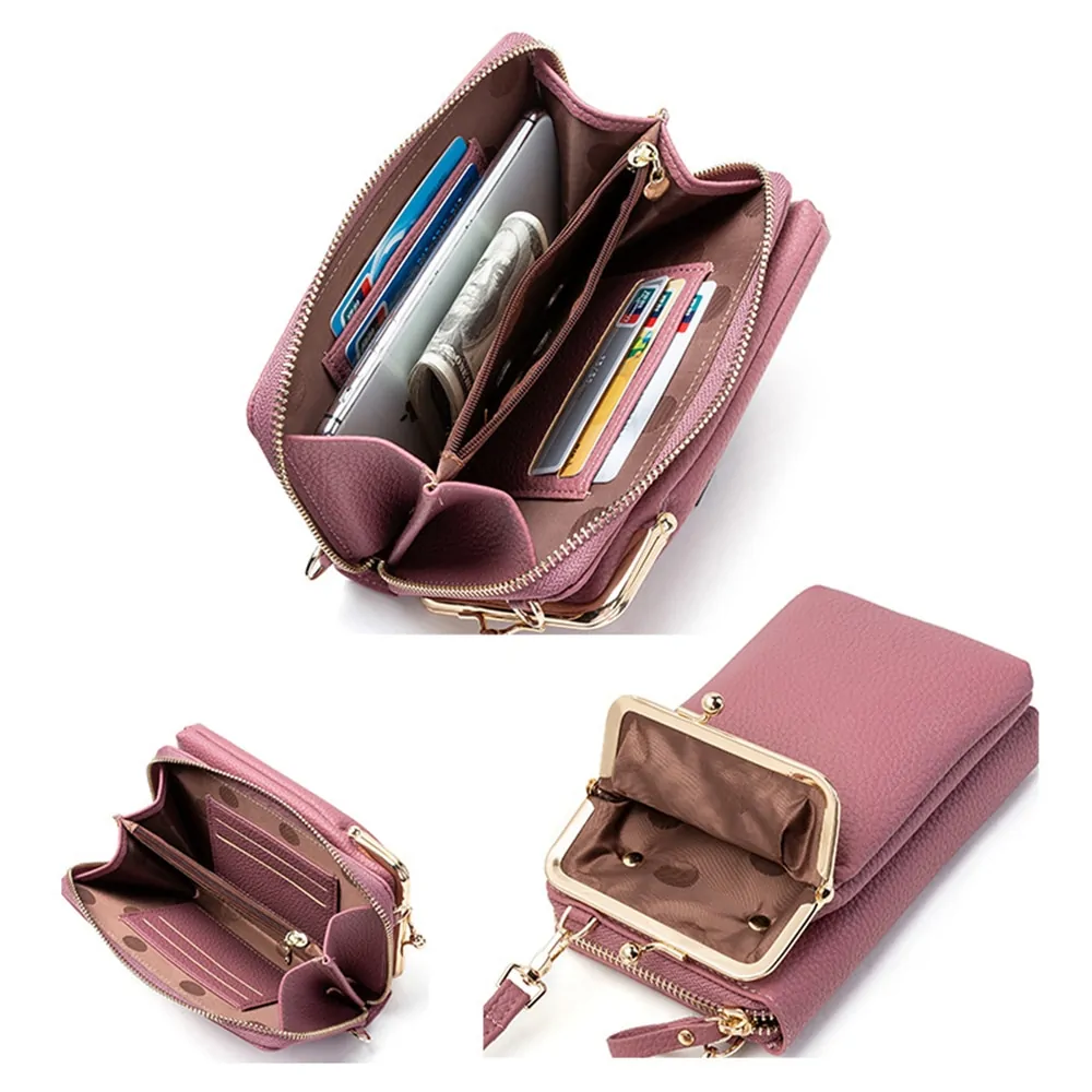 Geestock Women's PU Leather Phone Crossbody Bag - Image 5