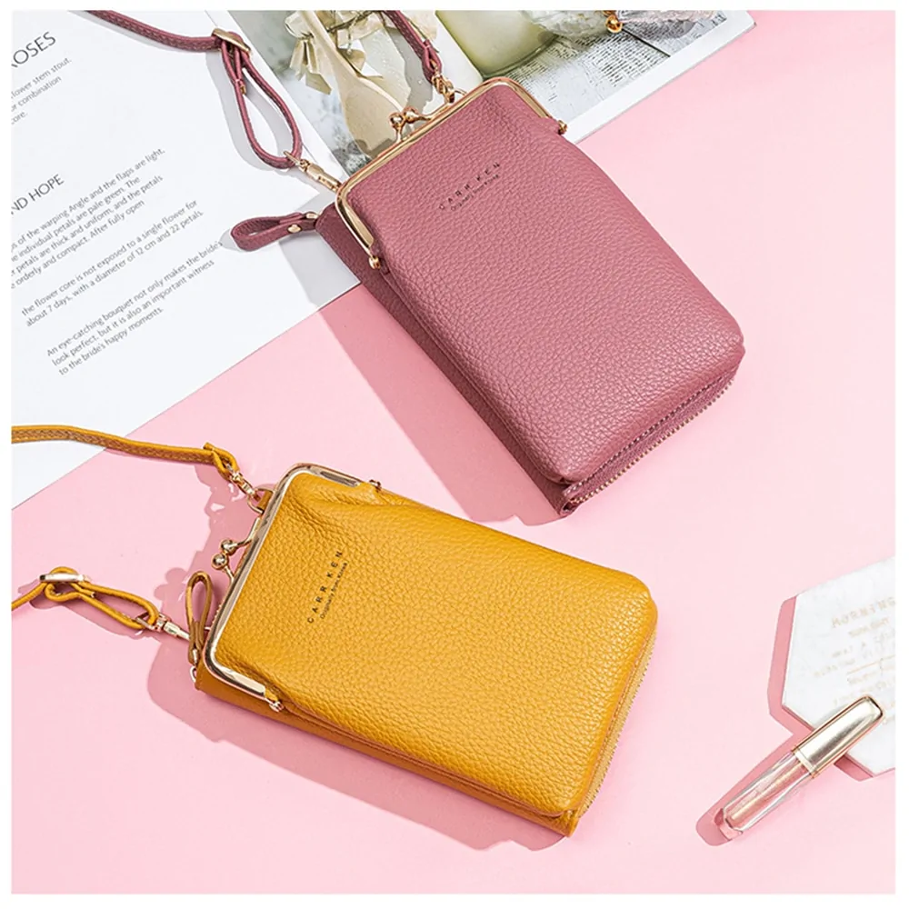 Geestock Women's PU Leather Phone Crossbody Bag - Image 6