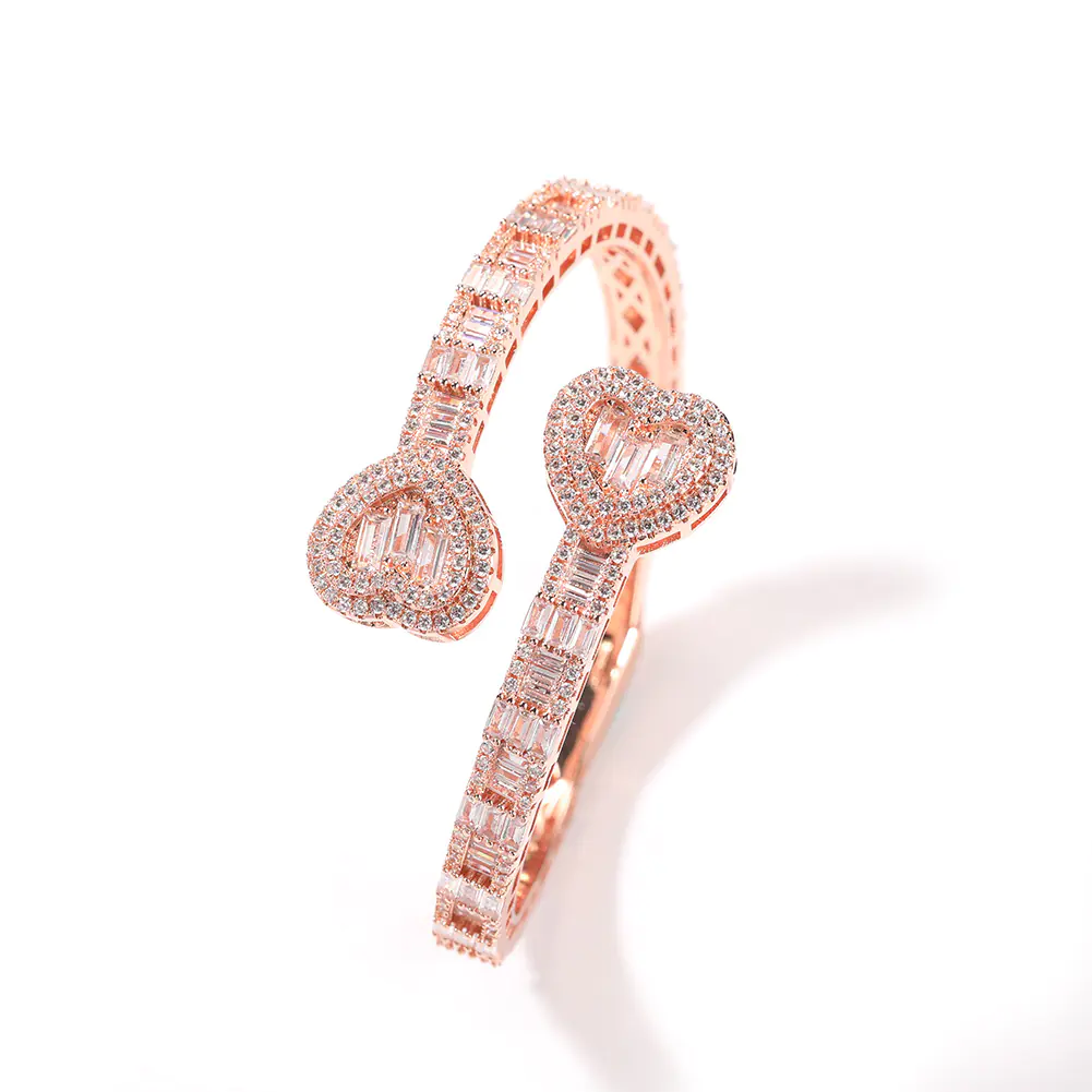 Geometric Diamond Love Spring Buckle Bracelet - Image 5