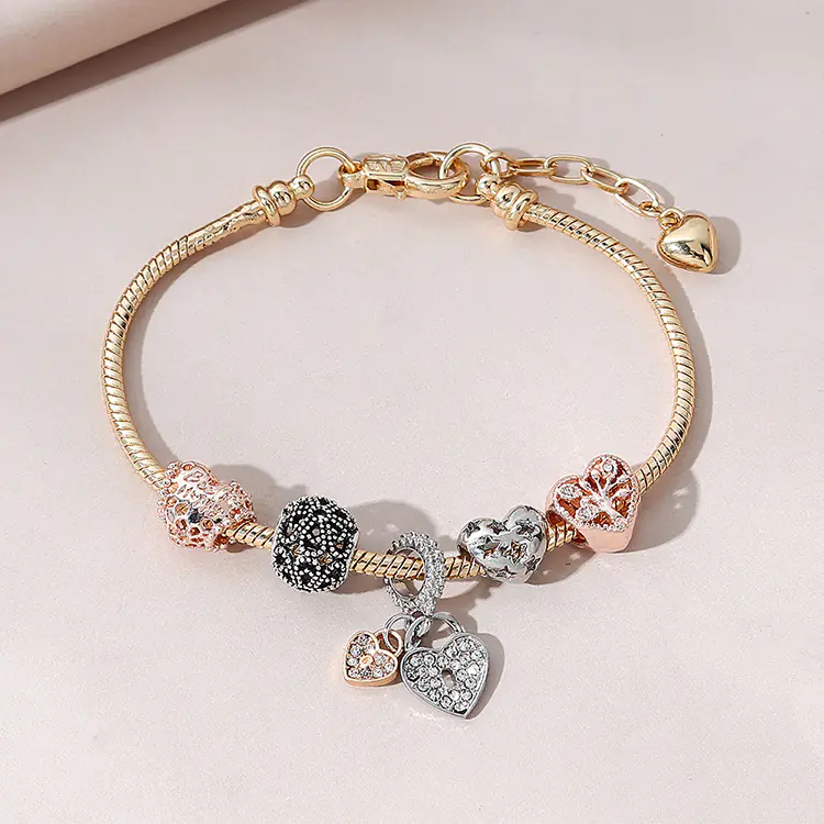 Girls Wild Heart-Shaped Lucky Tree Hollow Bracelet - Image 2