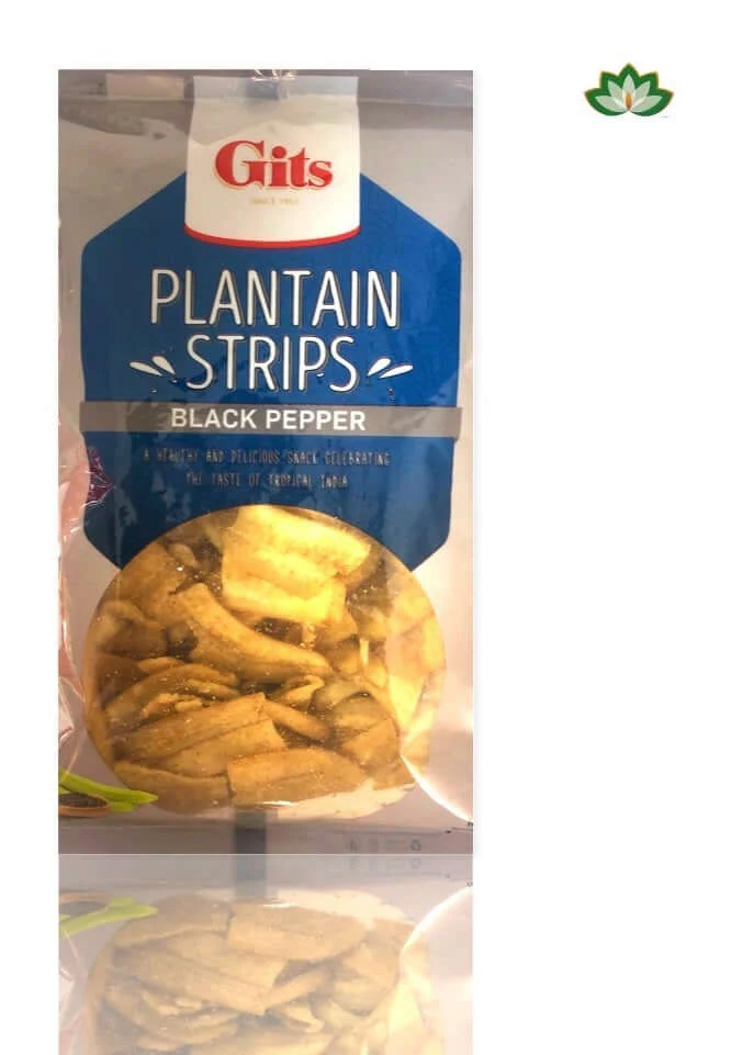 Gits Plantain Strips Black Pepper 150g