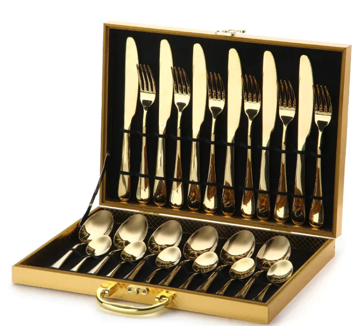 Golden Elegance Cutlery Set - Image 3