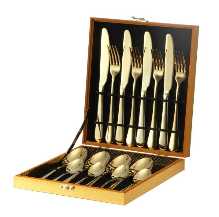 Golden Elegance Cutlery Set - Image 4