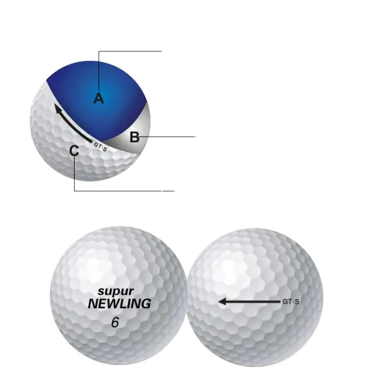 Golf Three-Tier Game Ball Super Long Distance Next Game Ball - Image 3