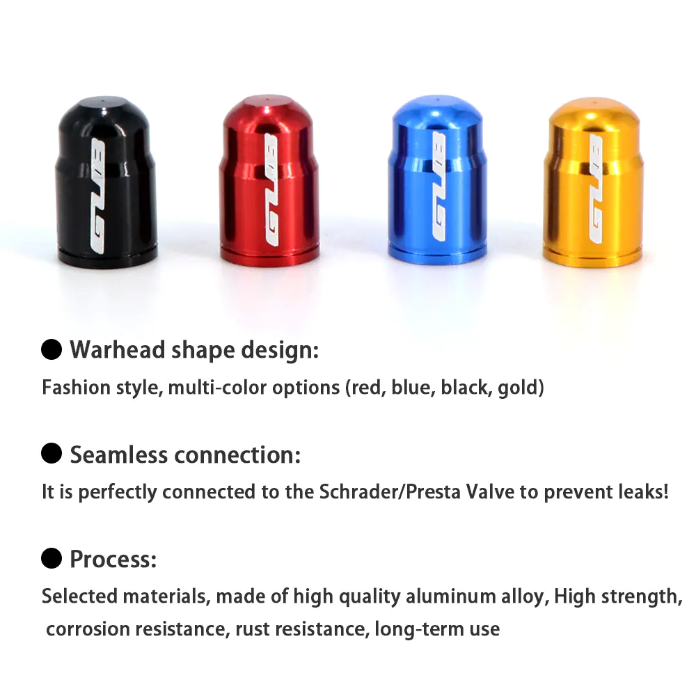 GUB Aluminum Alloy Valve Caps for Mountain Bikes - Image 4