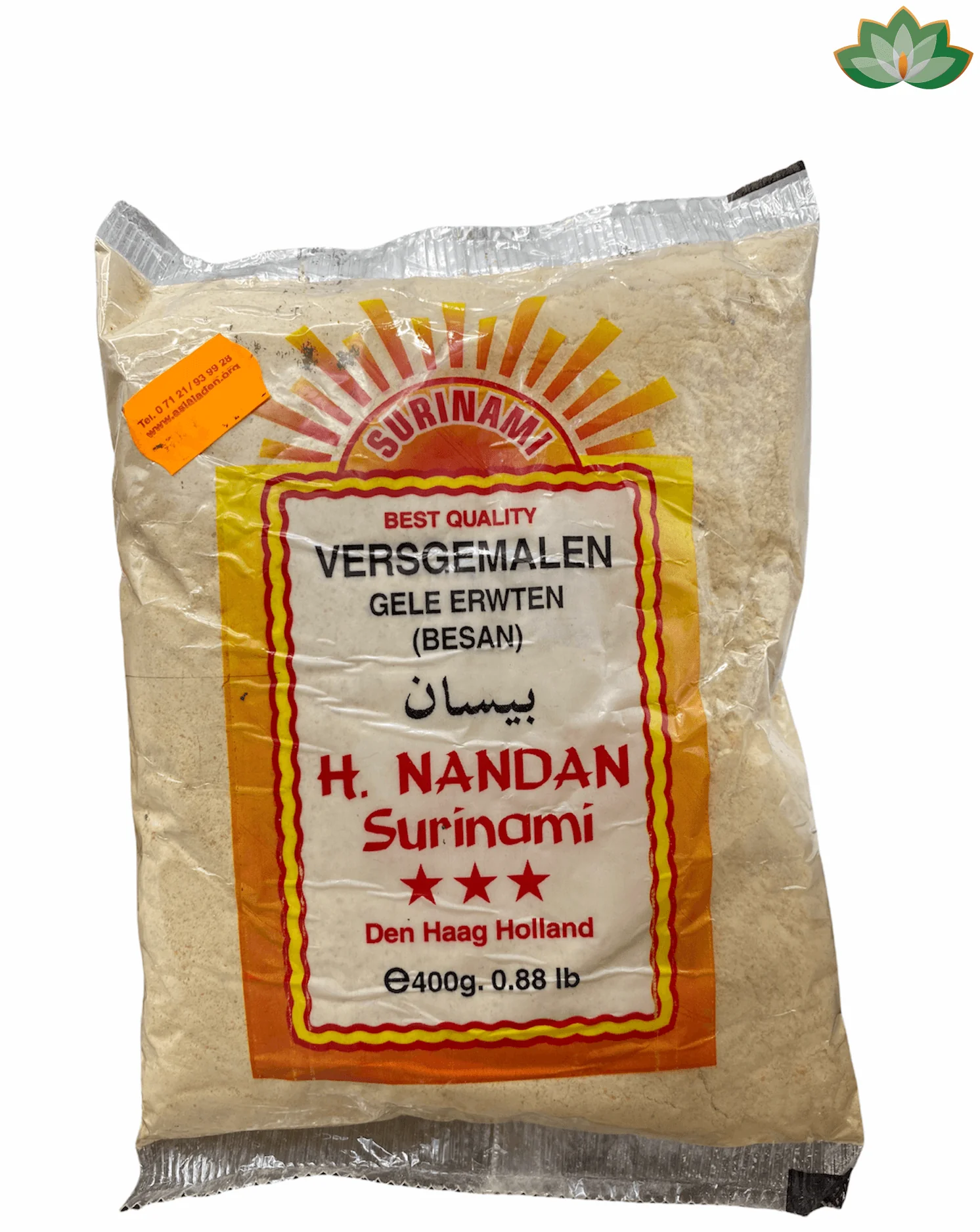H.Nandan Surinami Gele Erwten (Besan) 400g