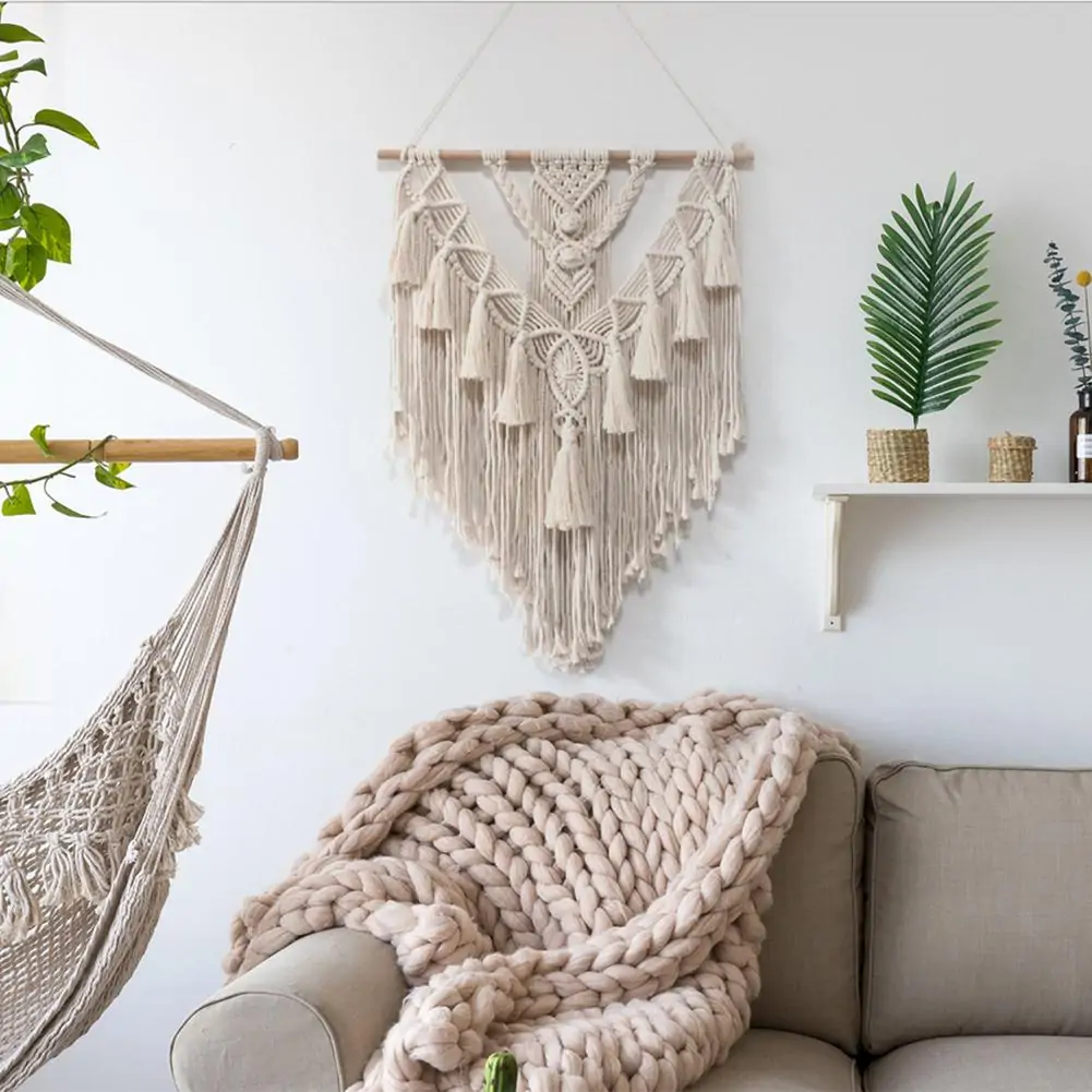 Hand Woven Tapestry Wall Hanging Art - Image 2