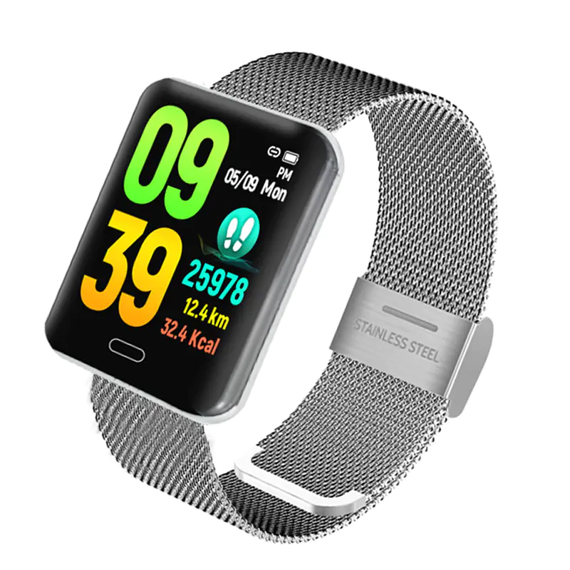 HD Square Touch Screen Waterproof Smart Fitness Watch - Image 2